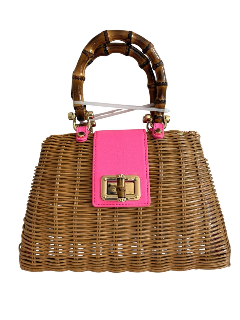 Lilly Pulitzer Leena Top Handle Wicker Bag - Picture 4 of 12